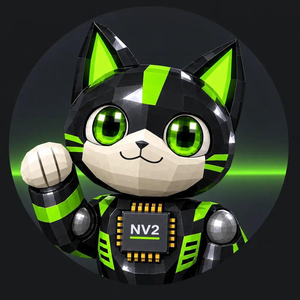 Nekovidia, the NV2 mascot